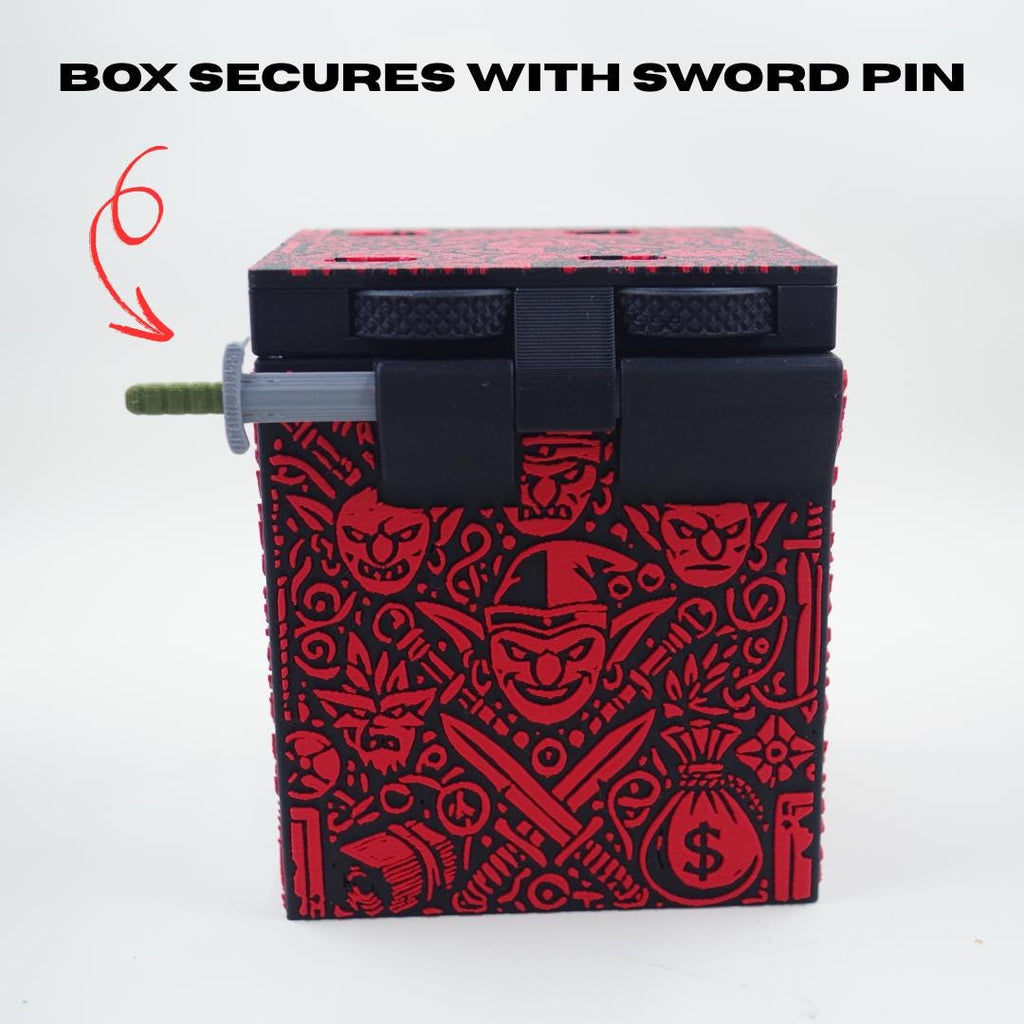 Goblin MTG Deck Box, EDH Commander, Holds 100+ Cards, Life Counter