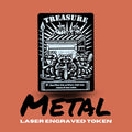 Metal Raccoon Treasure Token, MTG Magic The Gathering Accessory
