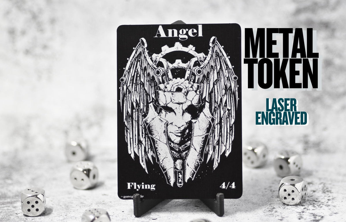 Metal Angel Token MTG | Magic The Gathering Commander Token Proxy