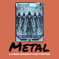 Metal Riftbound Recruit Token | Laser Engraved Luxury Game Marker