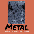 Metal Zombie Bigfoot Token MTG | Laser Engraved Magic The Gathering Commander Proxy Token