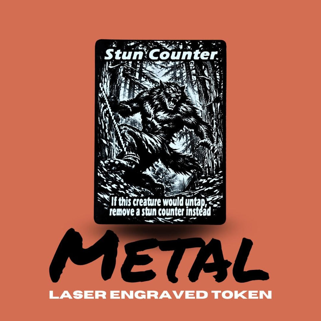 Metal Stun Counter Token for Magic the Gathering