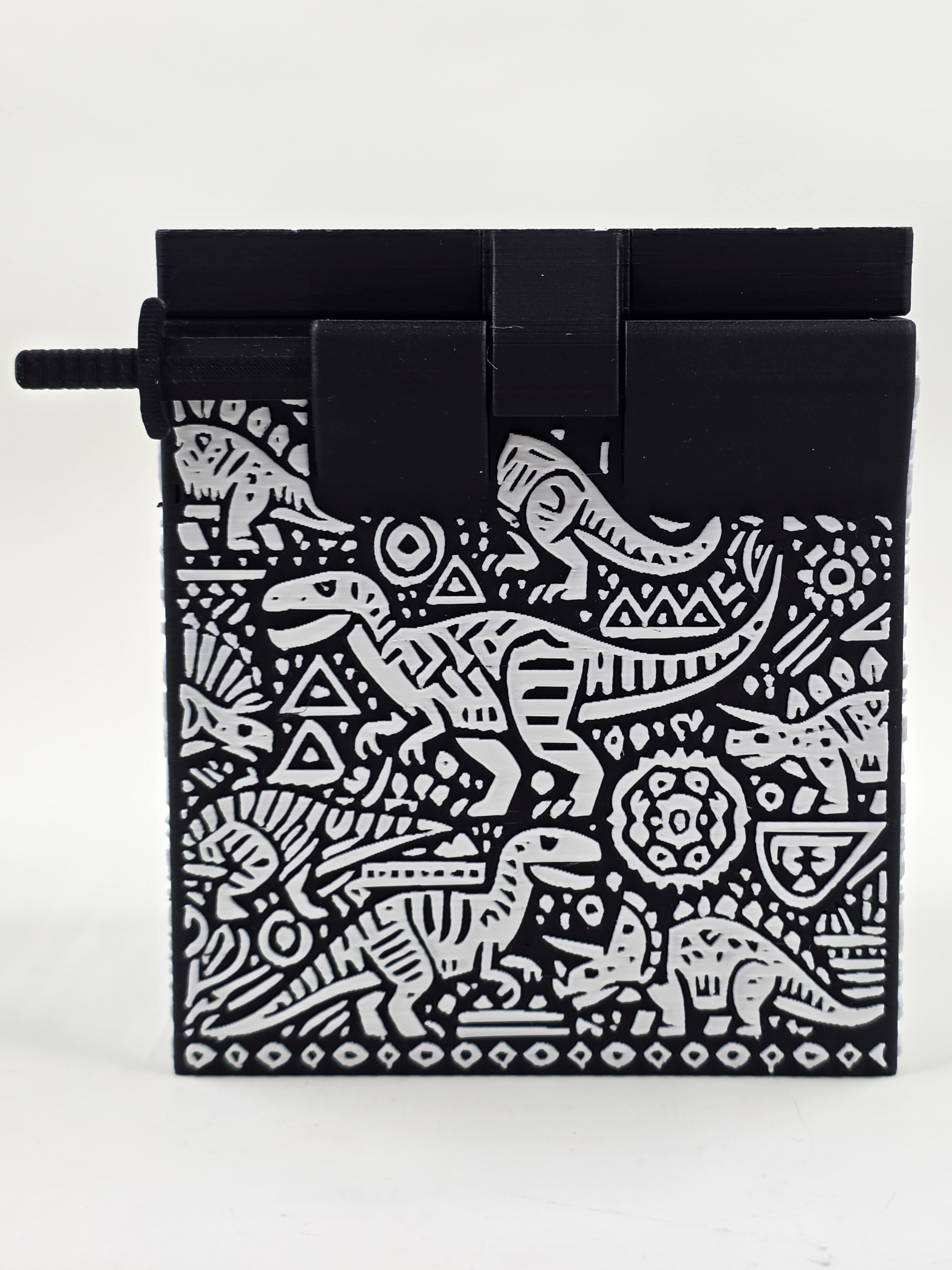 Dinosaur MTG Deck Box, EDH Commander, Holds 100+ Cards