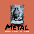 Metal Food Token MTG | Laser Engraved Magic The Gathering Commander Proxy Token