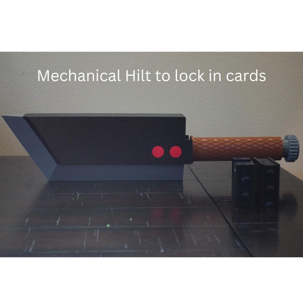 Buster Sword Deck Box – Final Fantasy MTG Card Storage with Dice Tray