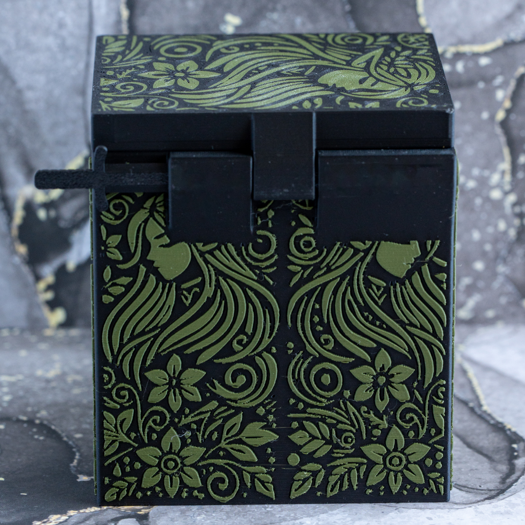 ForgeLock DeckBox Elf Edition | Holds 100+ Cards | Includes Metal Token