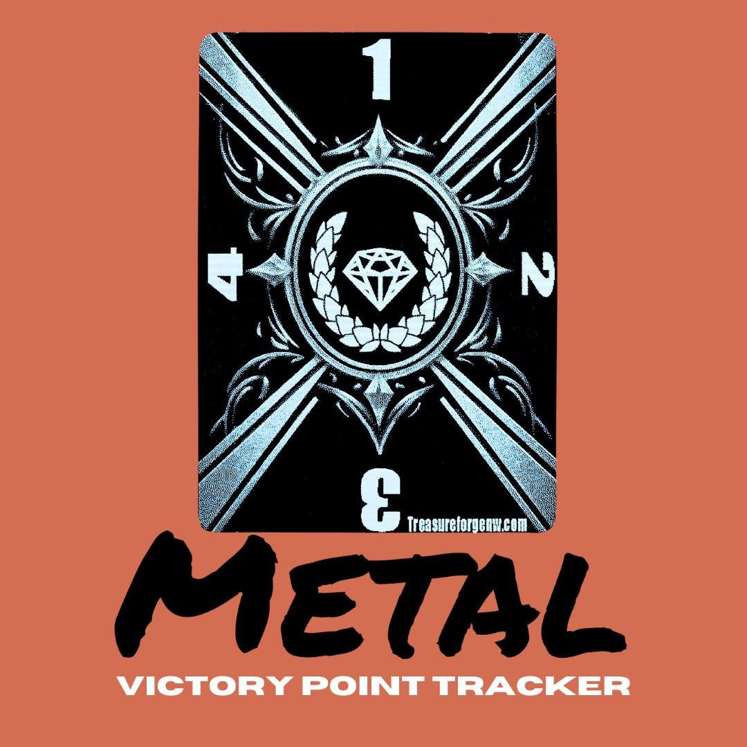 Riftbound Victory Point Tracker – Heavy Metal Rotating Score Counter