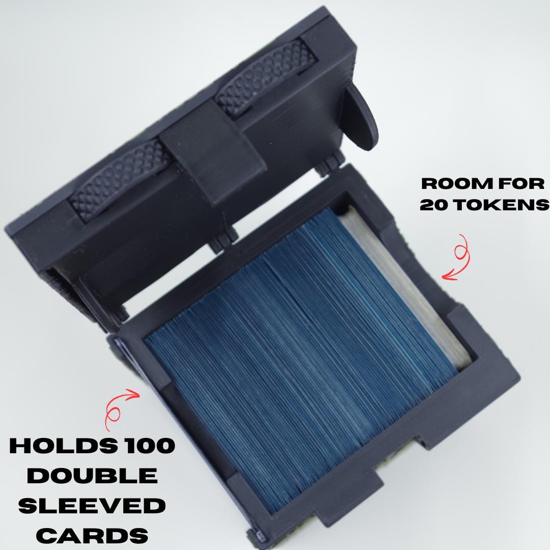 Elf MTG Deck Box, Life Counter, Holds 100+ Cards