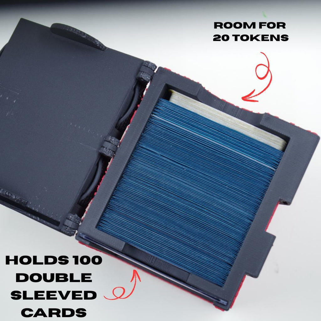 Goblin MTG Deck Box, EDH Commander, Holds 100+ Cards, Life Counter