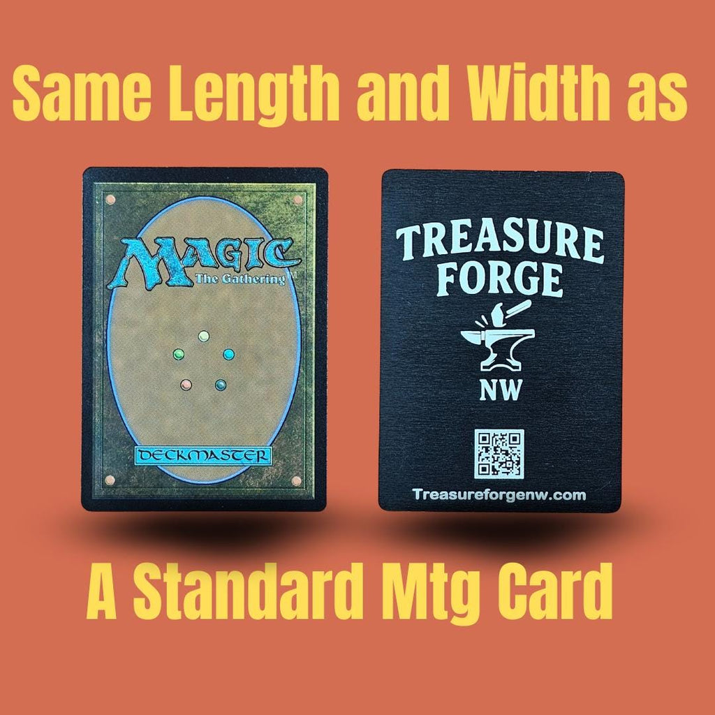 Metal Food Token MTG | Laser Engraved Magic The Gathering Commander Proxy Token