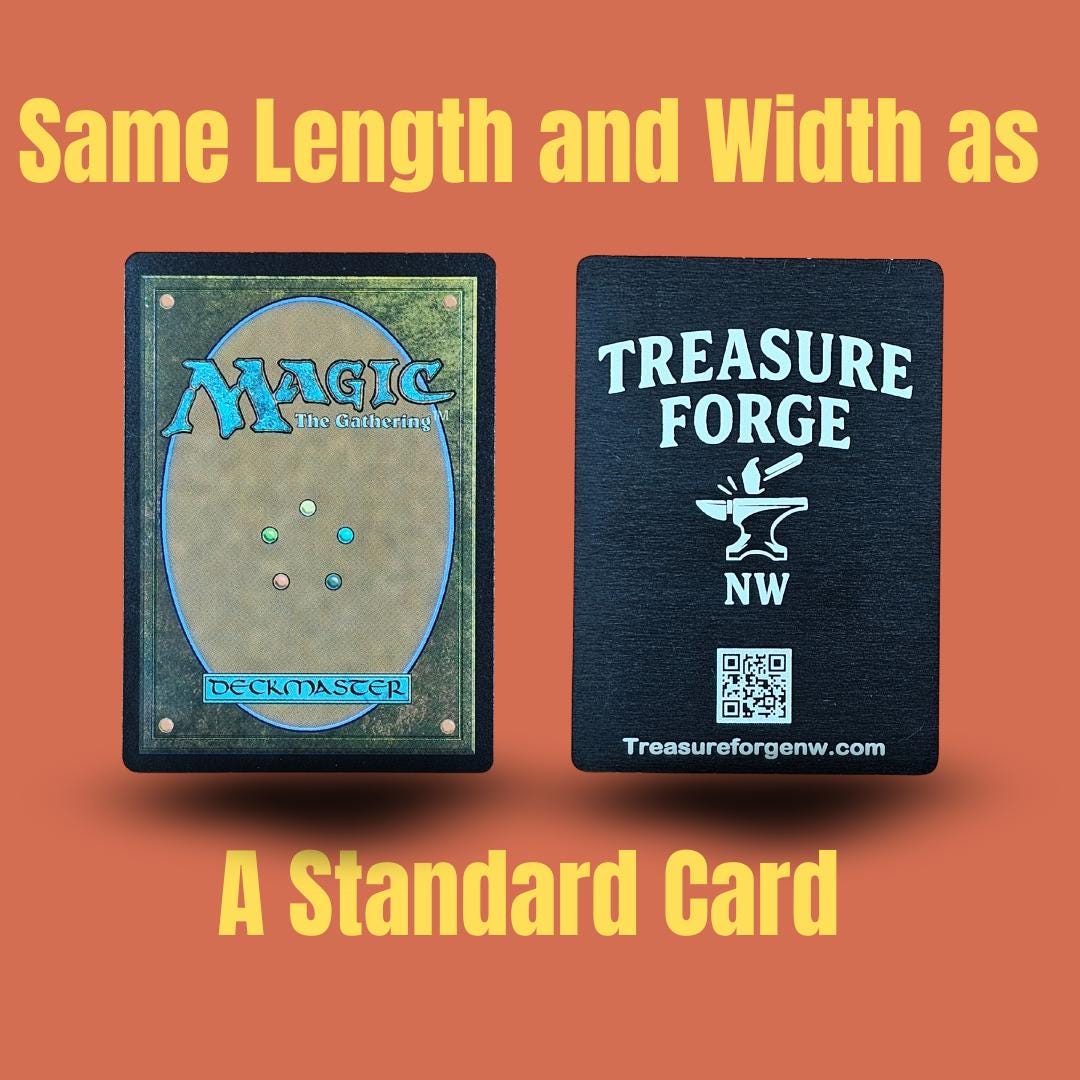 Metal Everywhere Token MTG | Laser Engraved Magic The Gathering Commander Proxy Token