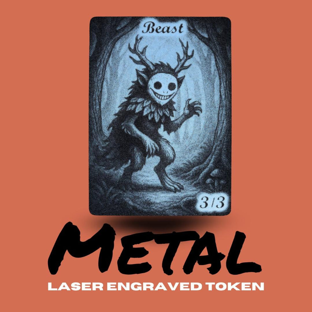 Metal Beast Token MTG | Magic The Gathering Commander Token Proxy