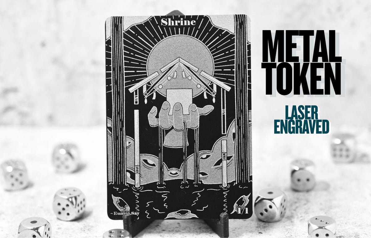 Metal Shrine Token, MTG Magic The Gathering Accessory