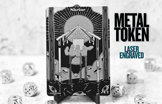 Metal Shrine Token, MTG Magic The Gathering Accessory