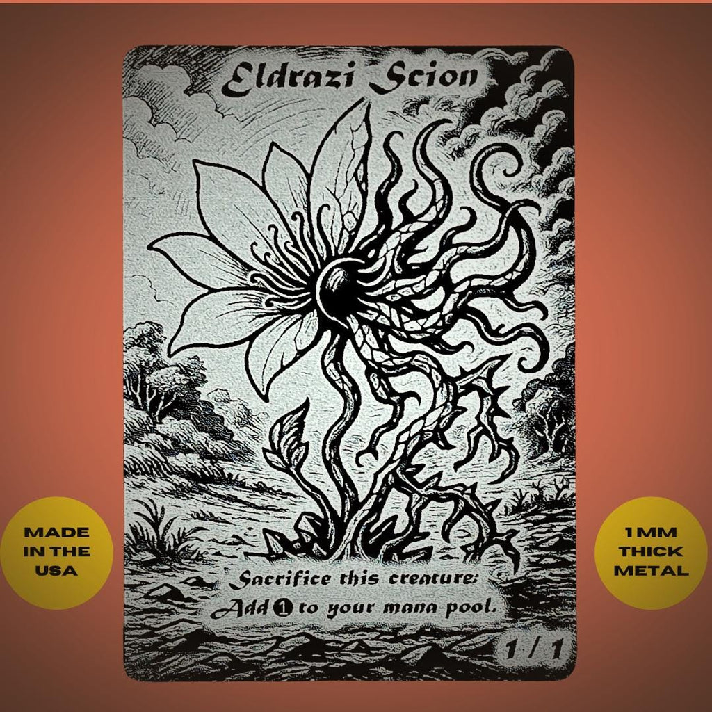 Eldrazi Scion Metal MTG Token | Commander Proxy Token , Made in USA