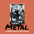Metal Vampire Token - Pride Edition MTG | Laser Engraved Magic The Gathering Commander Proxy Token