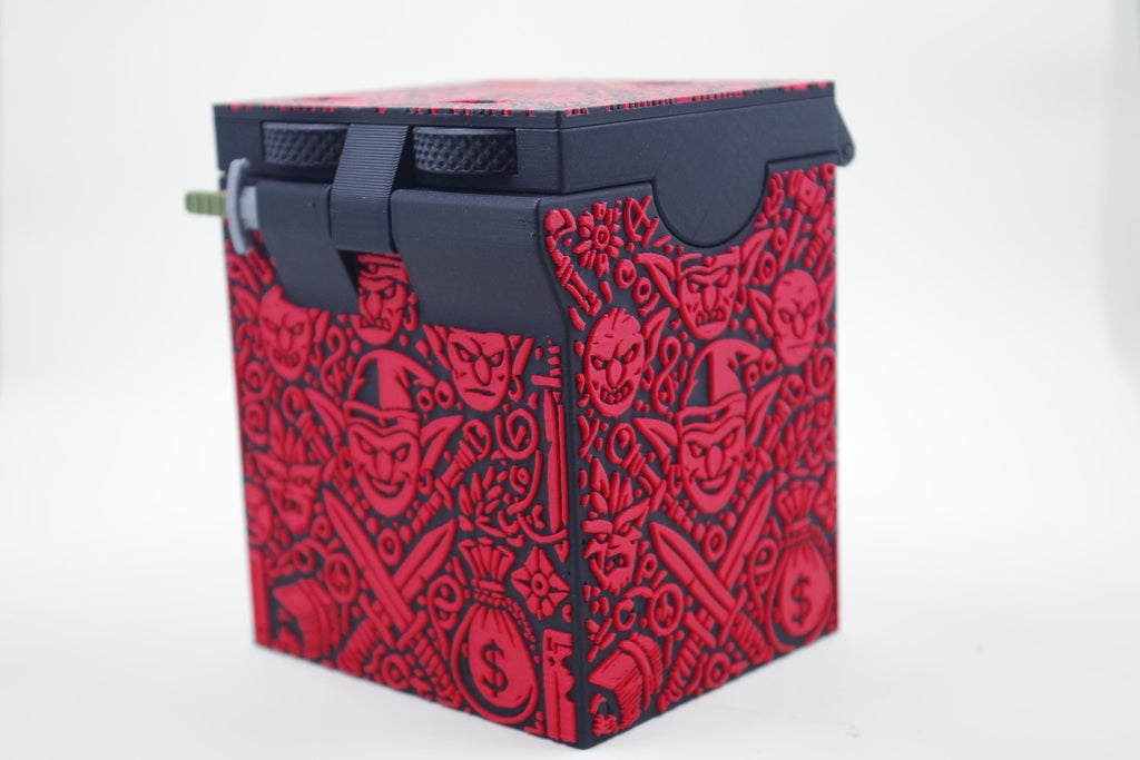 Goblin MTG Deck Box, EDH Commander, Holds 100+ Cards, Life Counter