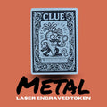 Metal Carrot Clue Token | Laser Engraved Aluminum MTG Accessory