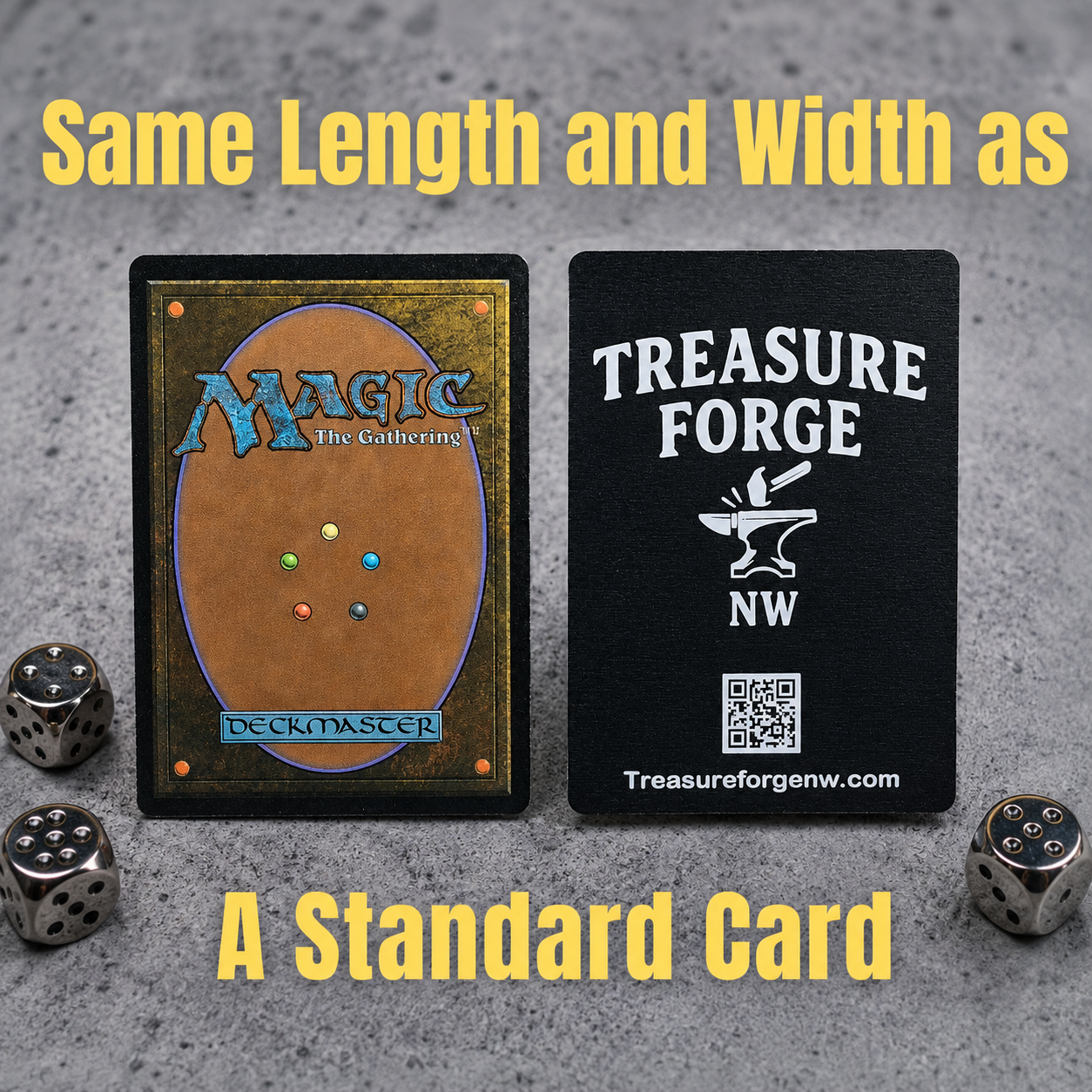 Metal Construct Token – Laser-Engraved MTG Token