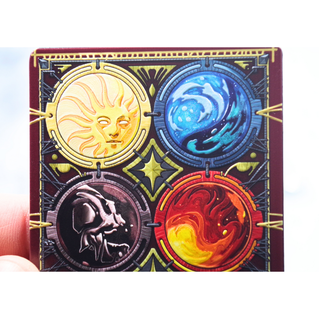 Metal Mana Tracker for MTG | Raised 3D UV Resin Artwork | Commander Token