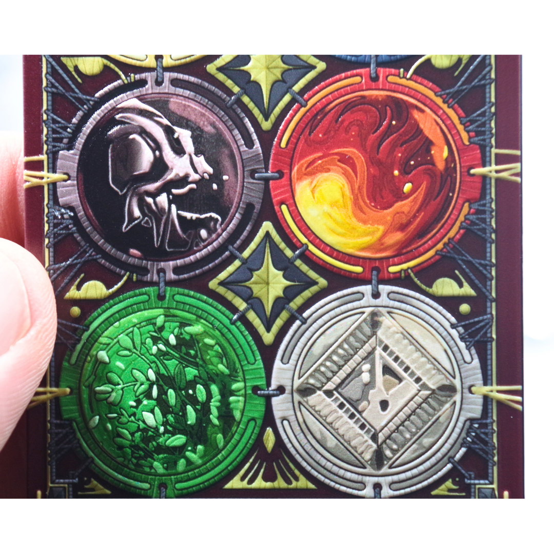Metal Mana Tracker for MTG | Raised 3D UV Resin Artwork | Commander Token