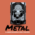 Metal Shrine Token – Laser-Engraved MTG Token