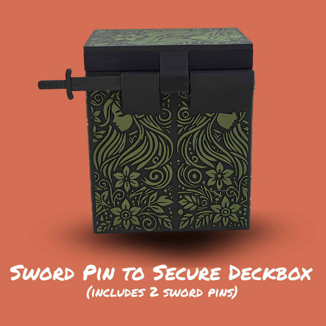 ForgeLock DeckBox Elf Edition | Holds 100+ Cards | Includes Metal Token