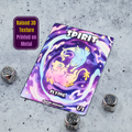 Textured Metal Spirit Token for MTG | Raised 3D UV Resin Artwork | Commander Token