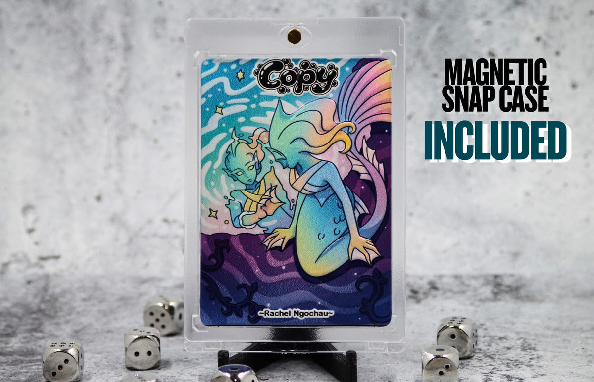 Metal Copy Token for MTG | Raised 3D UV Resin Artwork |