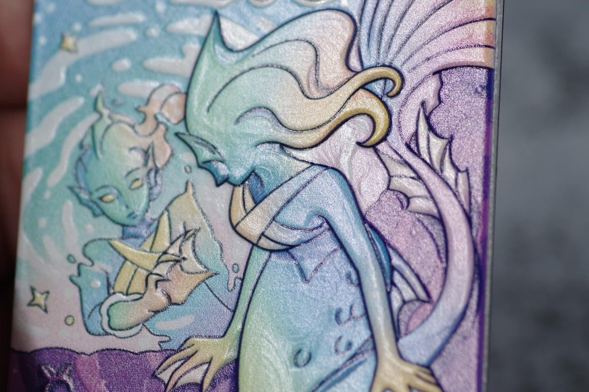 Metal Copy Token for MTG | Raised 3D UV Resin Artwork |