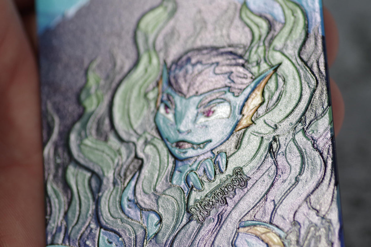 Metal Merfolk Token for MTG | Raised 3D UV Resin Artwork |
