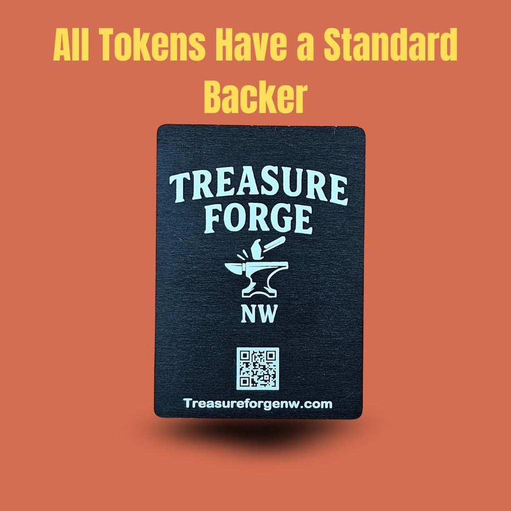 Metal Food Token MTG | Laser Engraved Magic The Gathering Commander Proxy Token