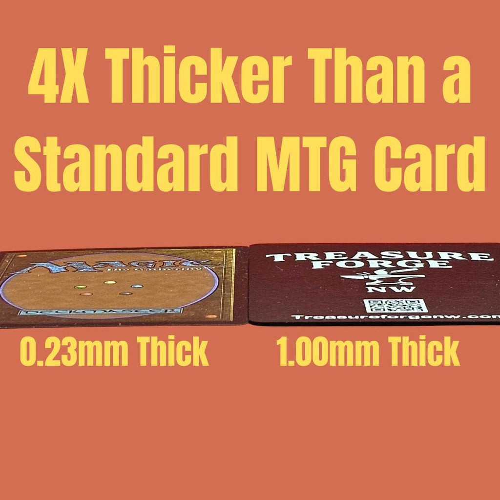 Metal Mana Pool Tracker MTG | Laser Engraved Magic The Gathering Commander Proxy Token