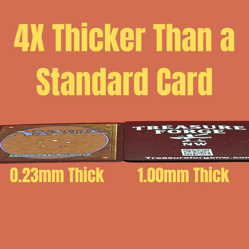 Metal Lander Token MTG | Laser Engraved Magic The Gathering Commander Proxy Token