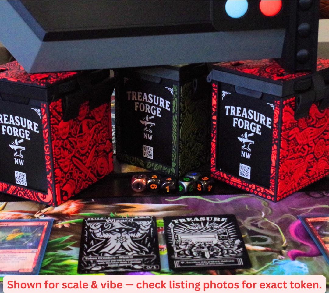 Metal Riftbound Stunned Marker | Laser Engraved Luxury Game Marker