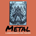 Metal Riftbound Buff Token | Laser Engraved Luxury Game Marker