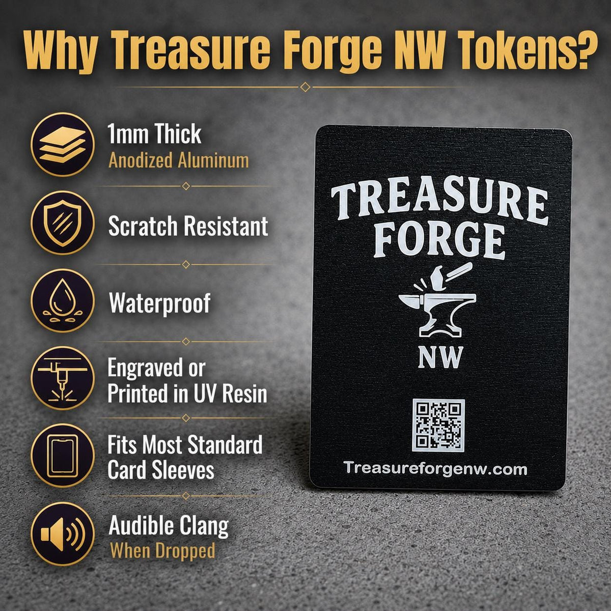 Metal Zombie Token for MTG | Raised 3D UV Resin Artwork | Triple Commander Token
