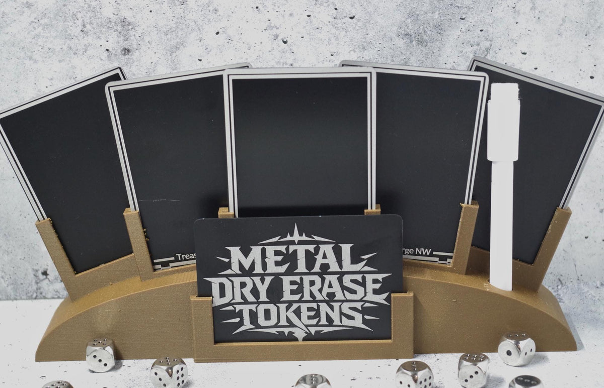 ForgeMark™ Dry-Erase Reusable Metal Tokens for MTG (Magic The Gathering) pack of 5