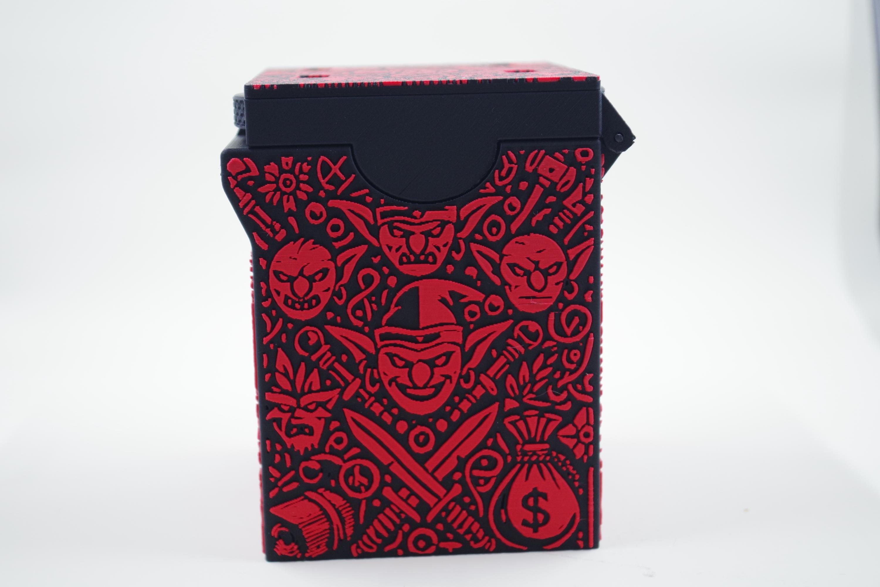 Goblin MTG Deck Box, EDH Commander, Holds 100+ Cards, Life Counter