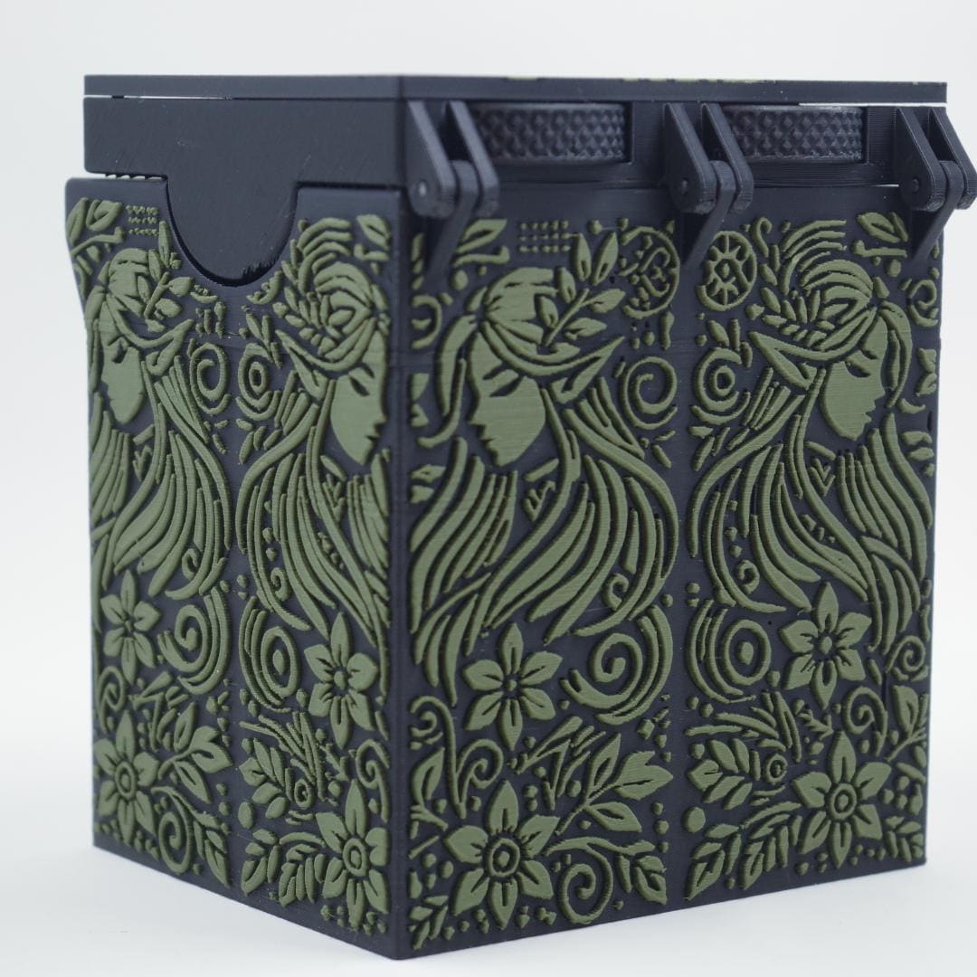 Elf MTG Deck Box, Life Counter, Holds 100+ Cards