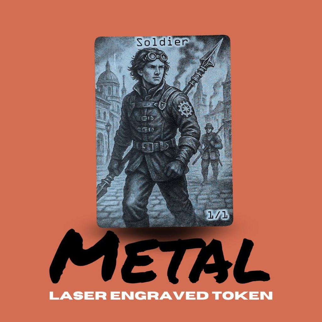 Metal Soldier Token MTG | Magic: The Gathering Proxy Token