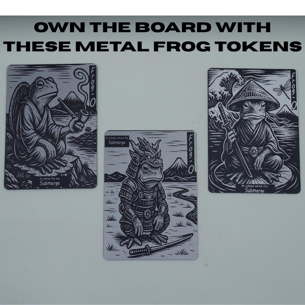 Frog Tokens for Sorcery: Contested Realm, Samurai-Inspired Metal Set