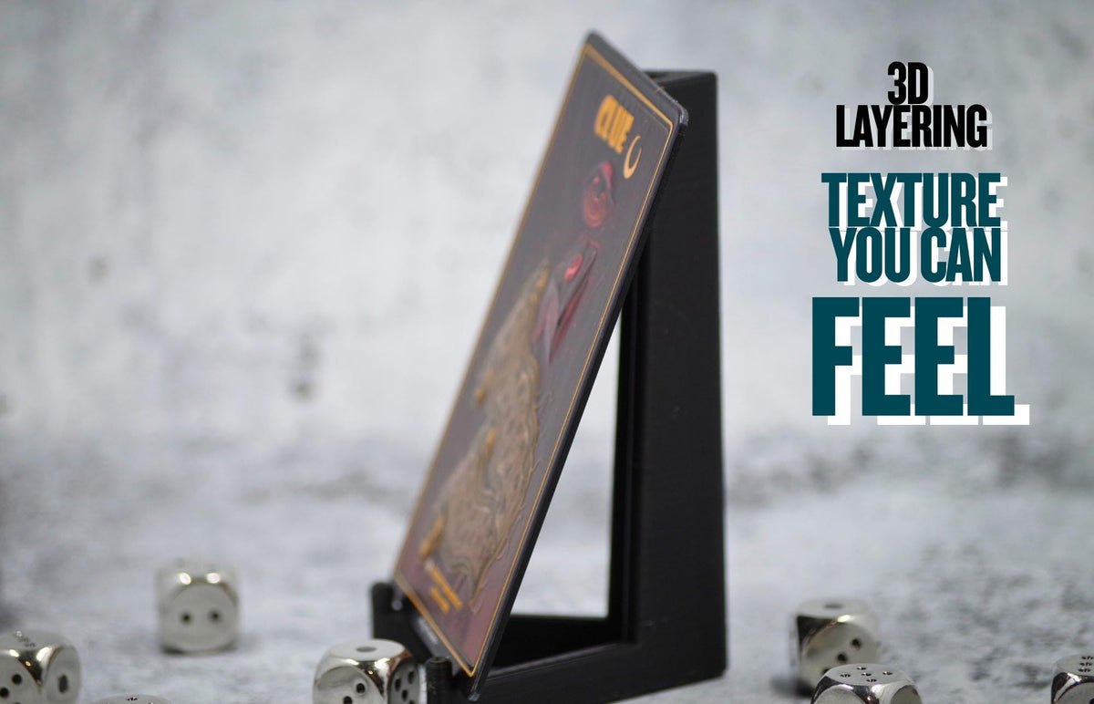 Metal Clue Token for MTG | Raised 3D UV Resin Artwork |