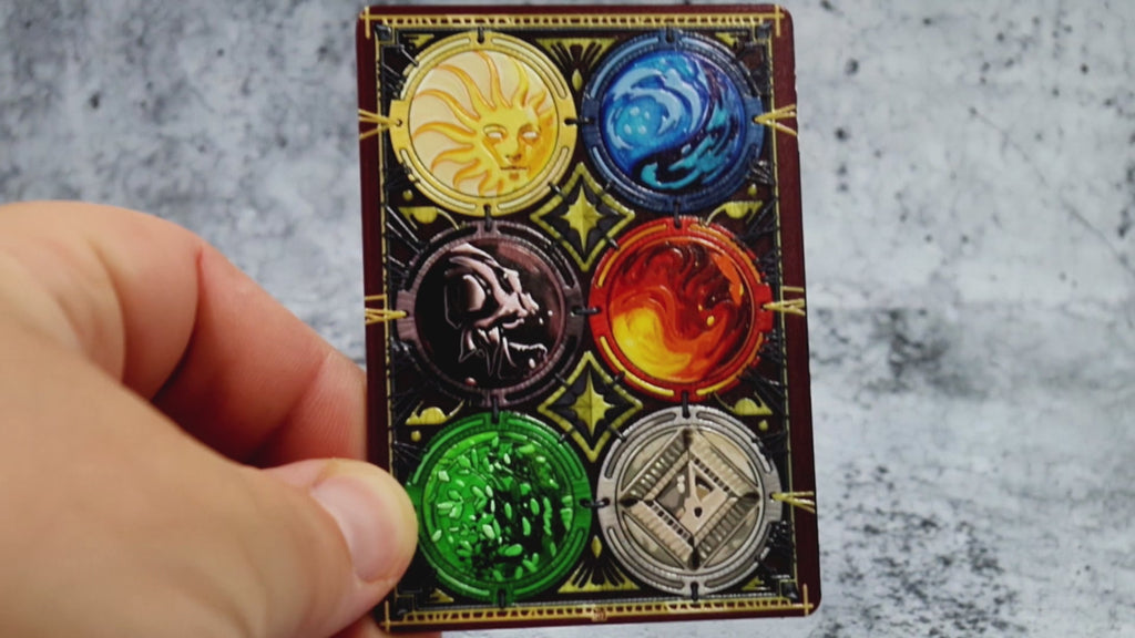 Metal Mana Tracker for MTG | Raised 3D UV Resin Artwork | Commander Token