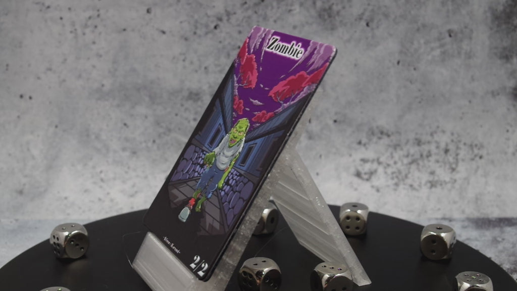 Metal Zombie Token for MTG | Raised 3D UV Resin Artwork | Commander Triple Token
