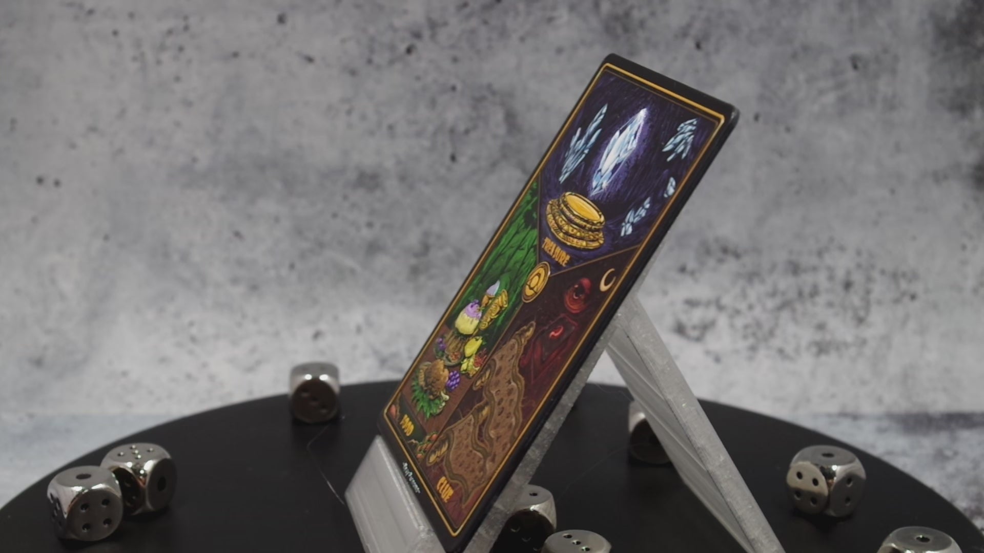 Metal Treasure Clue Food Token for MTG | Raised 3D UV Resin Artwork | Commander Triple Token